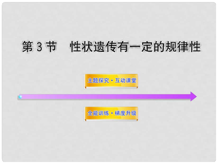 八年级生物上册 第二十章 第三节 性状遗传有一定的规律性课件 北师大版_第1页