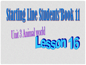 六年级英语上册 Unit 3 lesson 16课件 人教新起点