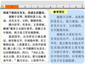 山東省高考語文大一輪復(fù)習(xí)講義 文言 考點(diǎn)針對練四課件 魯人版