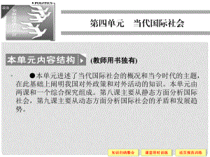 高中政治 81 第一框 國際社會(huì)的主要成員 主權(quán)國家和國際組織課件 新人教版必修2