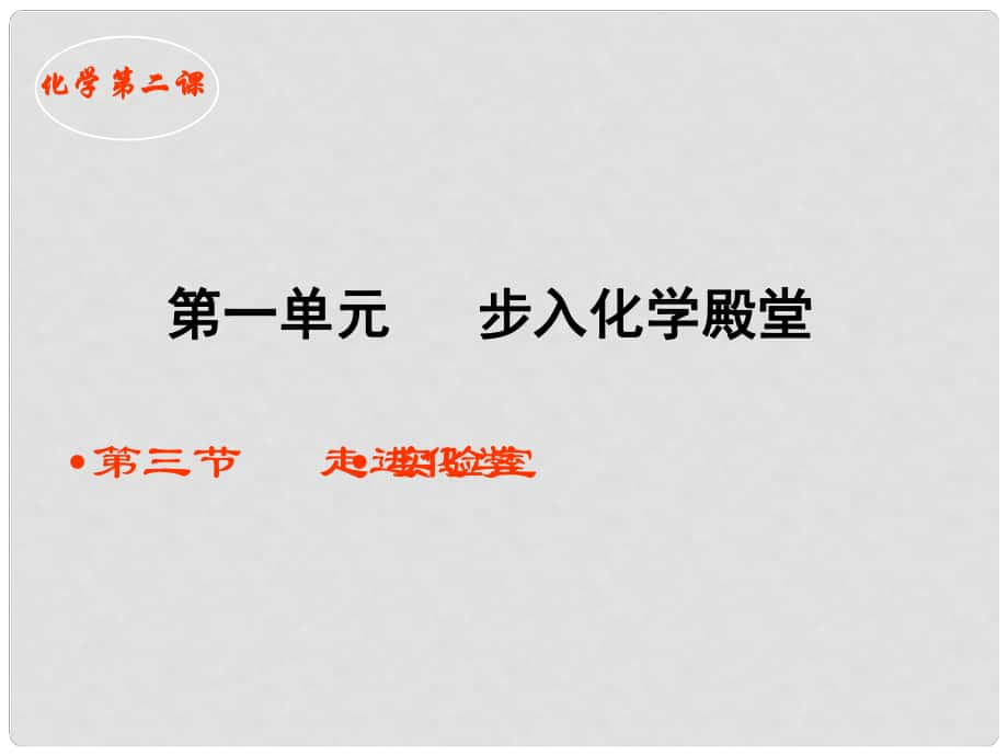 山東省鄒平縣實驗中學九年級化學全冊《第一單元 第三節(jié) 走進化學實驗室》課件1 魯教版_第1頁