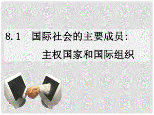 高中政治 國際社會的主要成員 主權國家和國際組織課件4 新人教版必修2