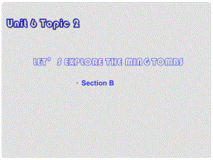 重慶市開縣南雅初級中學(xué)九年級英語《Unit 6 Topic 2 SectionB》課件