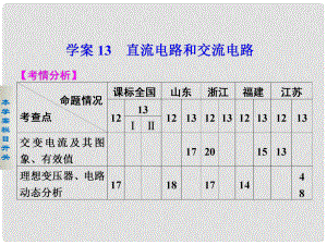 高考物理二輪 考前三個月 第一部分 第一部分 專題七 直流電路和交流電路課件