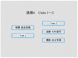 高中英語(yǔ) Units12課件 新人教版選修6