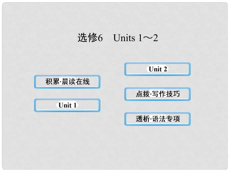 高中英語 Units12課件 新人教版選修6_第1頁