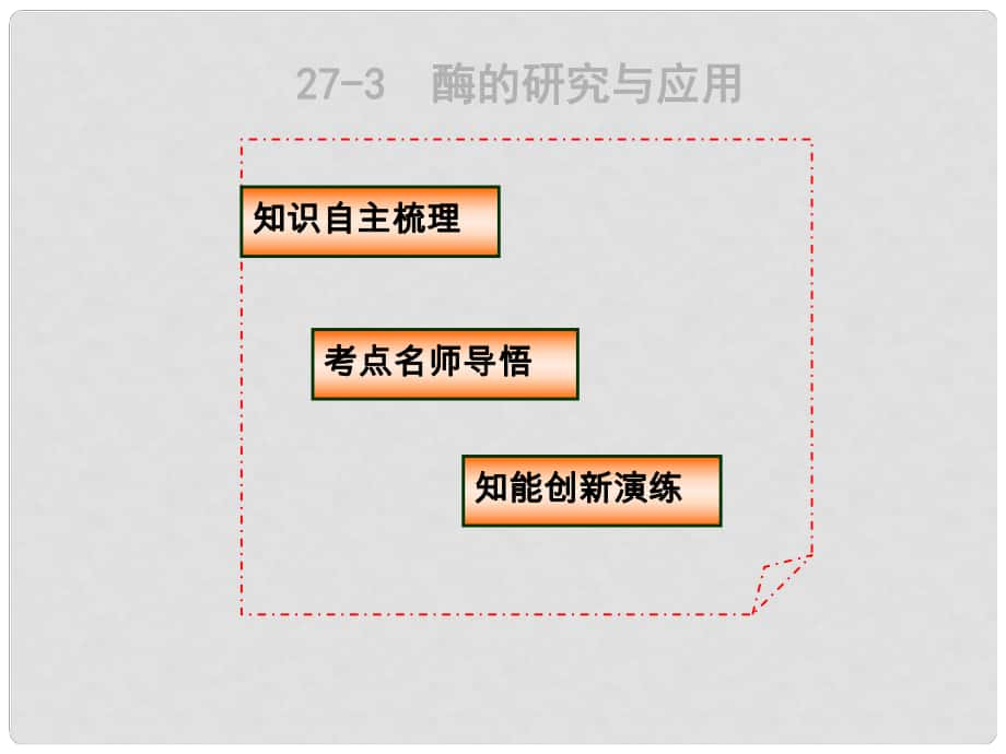 高三生物3年高考2年模擬 273酶的研究與應(yīng)用課件_第1頁(yè)