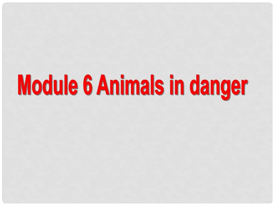 八年级英语上册 Module 6 Animals in danger Unit 1 It allows people to get closer to them课件2 外研版_第1页