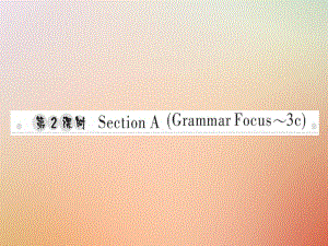 八年級(jí)英語上冊(cè) Unit 9 Can you come to my party（第2課時(shí)）Section A（Grammar Focus-3c）習(xí)題 （新版）人教新目標(biāo)版