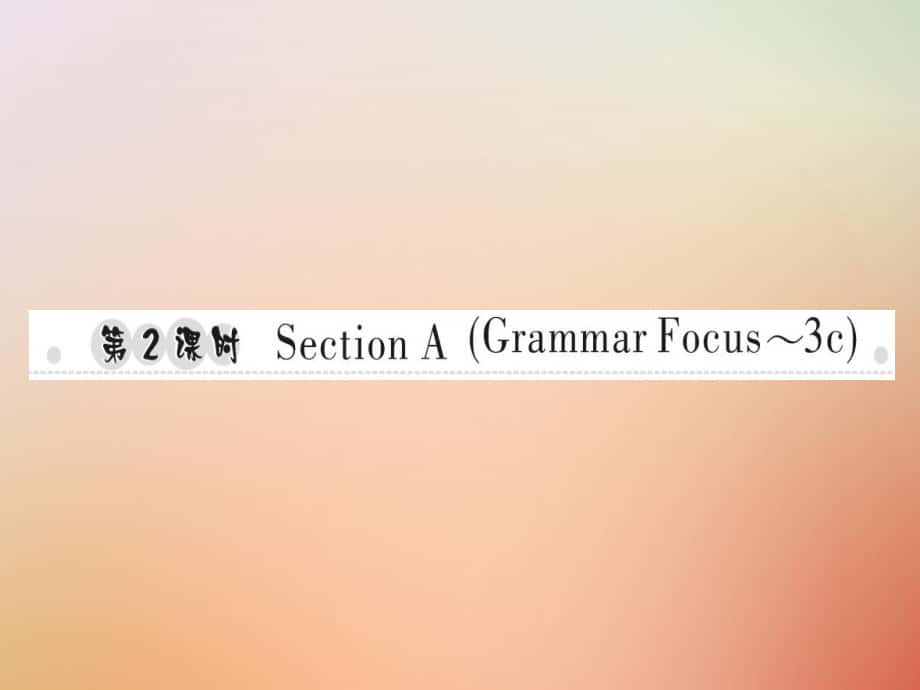 八年級英語上冊 Unit 9 Can you come to my party（第2課時）Section A（Grammar Focus-3c）習(xí)題 （新版）人教新目標(biāo)版_第1頁