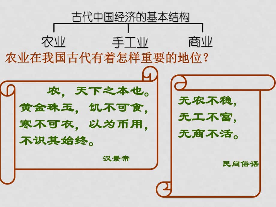 古代中国的农业经济[人民版][课件8]_第1页