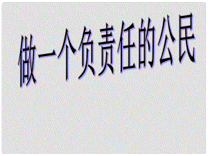 河北省平泉縣第四中學(xué)九年級政治全冊 2.3 做負(fù)責(zé)任的公民課件 新人教版