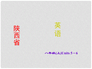 陜西省中考英語 課時(shí)備考沖刺復(fù)習(xí) 八上 Units 56課件