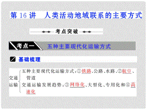 高考地理一輪復(fù)習(xí)第16講 人類活動(dòng)地域聯(lián)系的主要方式課件