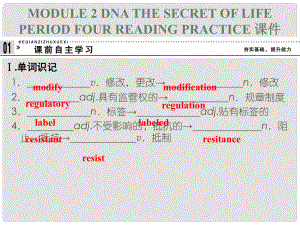 高中英語 Module 2 DNA the secret of life Period Four Reading Practice 課件e課件 外研版選修9