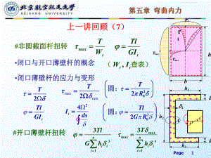 材料力學：第五章彎曲內(nèi)力