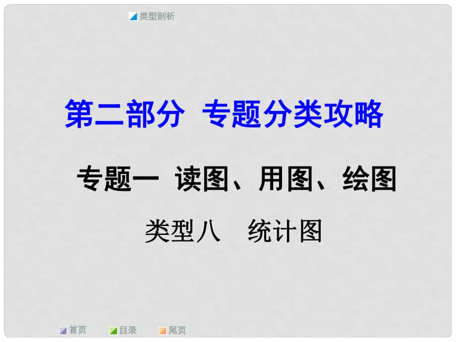 中考地理 第二部分 專題分類攻略 專題一 讀圖、用圖、繪圖 類型八 統(tǒng)計圖課件 商務星球版_第1頁