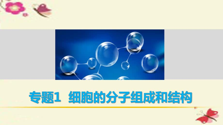 高考生物二輪復習 考前三個月 專題1 細胞的分子組成和結構 考點1 理清組成細胞的四大類有機物及相關計算課件_第1頁