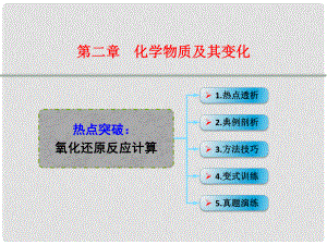 高考化學(xué) 熱點(diǎn)突破 氧化還原反應(yīng)計(jì)算復(fù)習(xí)課件