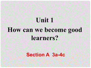 九年级英语全册 Unit 1 How can we become good learners Section A（第2课时）课件 （新版）人教新目标版