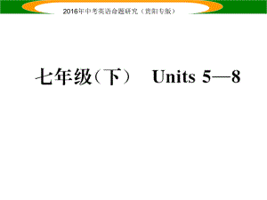 中考英語(yǔ) 教材知識(shí)梳理 七下 Units 58課件