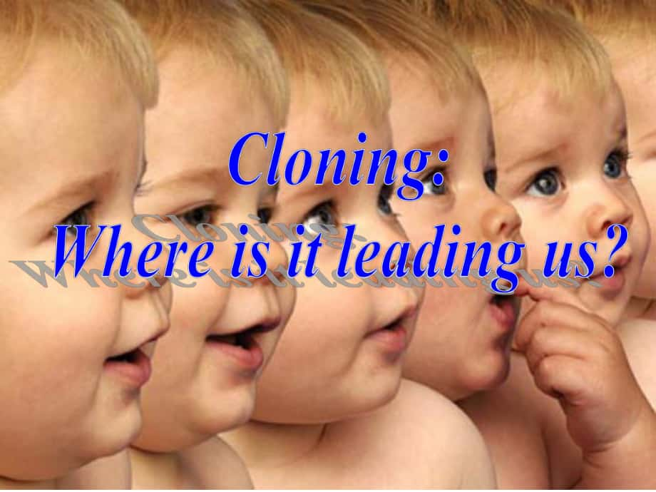 高中英语 Unit2 Cloning Where is it leading us课件 新人教版选修8_第1页