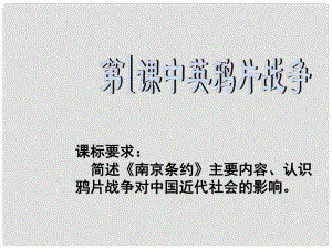 河南省沈丘縣全峰完中八年級(jí)歷史上冊(cè) 第1課 中英鴉片戰(zhàn)爭(zhēng)課件2 中華書(shū)局版