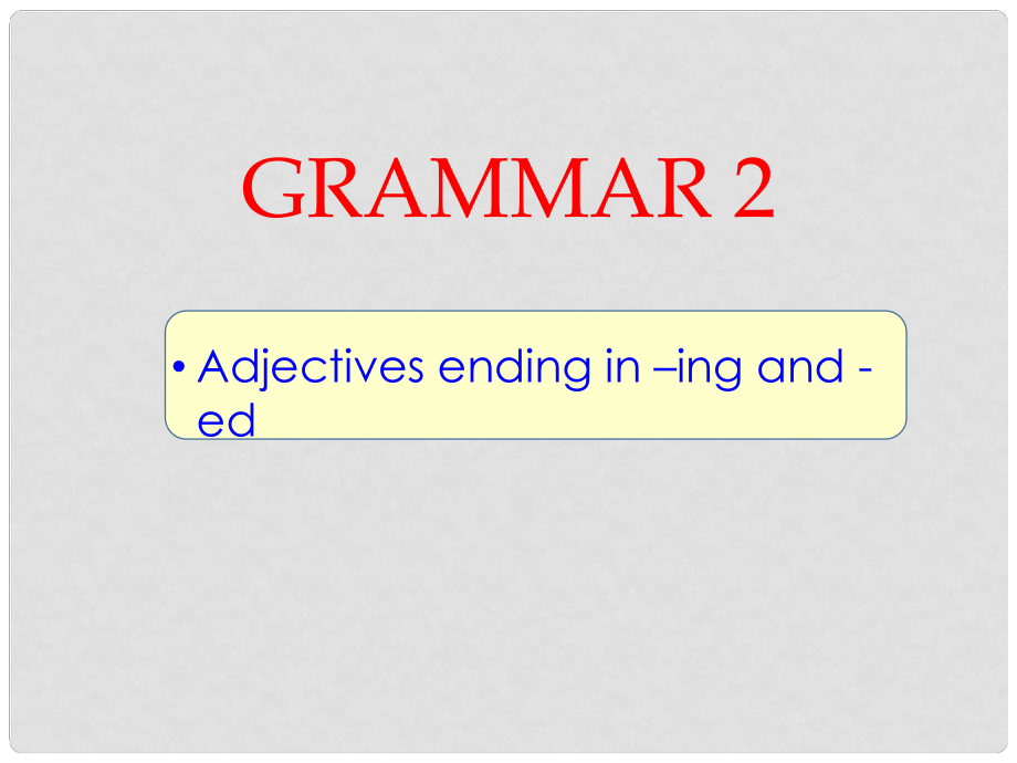 四川省成都市高中英語 Module3 My First Ride on a Train Grammar課件2 外研版必修1_第1頁