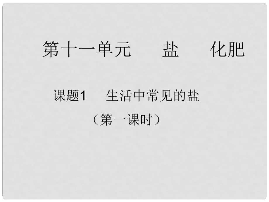 江蘇省鹽城市亭湖新區(qū)實驗學(xué)校九年級化學(xué)下冊 第十一單元 課題1 生活中常見的鹽課件3 （新版）新人教版_第1頁