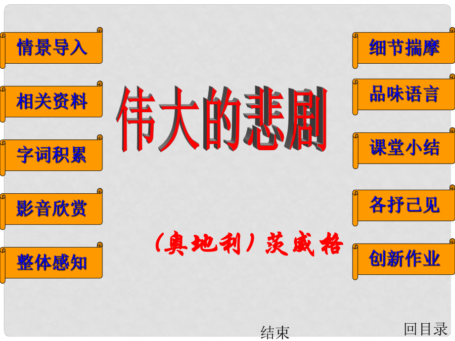 內(nèi)蒙古烏蘭浩特市第十二中學(xué)七年級(jí)語(yǔ)文下冊(cè)《第21課 偉大的悲劇》課件 新人教版_第1頁(yè)