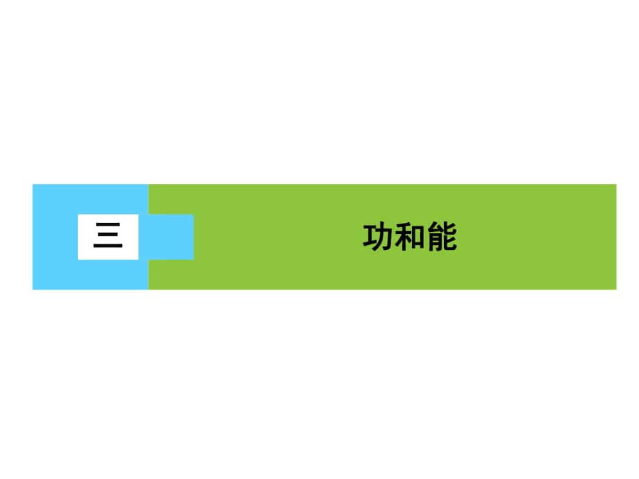 高三物理二輪復(fù)習(xí) 第3部分 知識清單保溫練習(xí) 3 功和能課件_第1頁