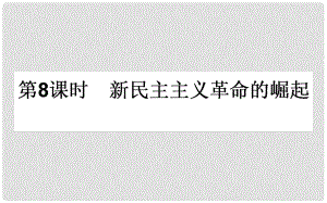 高考歷史一輪復(fù)習(xí) 專題二 近代中國維護國家主權(quán)的斗爭和民主革命 第8課時 新民主主義革命的崛起課件 人民版