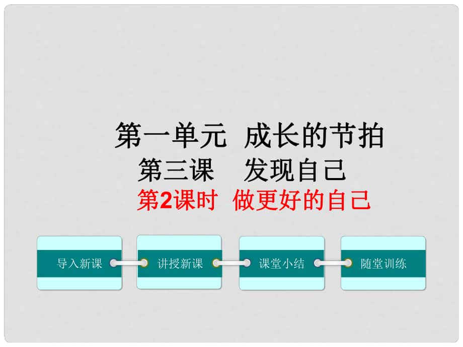 季版七年級(jí)政治上冊(cè) 第一單元 第三課 發(fā)現(xiàn)自己（第2課時(shí) 做更好的自己）課件 新人教版（道德與法治）_第1頁(yè)