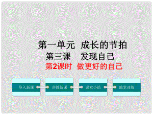 季版七年級政治上冊 第一單元 第三課 發(fā)現(xiàn)自己（第2課時 做更好的自己）課件 新人教版（道德與法治）