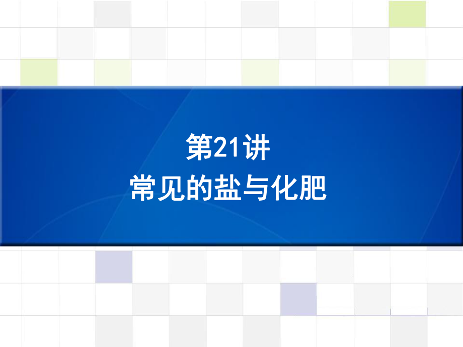 （深圳版）中考化學(xué)總復(fù)習(xí) 第21講 常見的鹽與化肥課件_第1頁