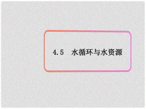 八年級物理上冊 第4章 物質(zhì)的形態(tài)及其變化 第5節(jié) 水循環(huán)與水資源課件 粵教滬版