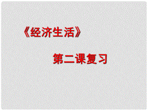 江蘇省淮安市新馬高級(jí)中學(xué)高三政治一輪復(fù)習(xí) 經(jīng)濟(jì)生活部分 第二課 多變的價(jià)格課件