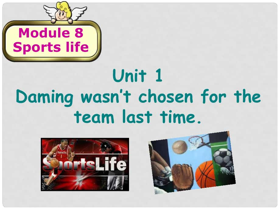 浙江省平陽縣昆陽鎮(zhèn)第二中學九年級英語上冊 Module 8 Sports life Unit 1 Daming wasn’t chosen for the team last time課件 （新版）外研版_第1頁