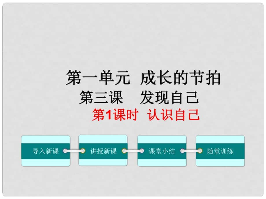 季版七年級政治上冊 第一單元 第三課 發(fā)現(xiàn)自己（第1課時(shí) 認(rèn)識自己）課件 新人教版（道德與法治）_第1頁