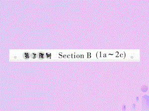 七年級英語上冊 Unit 4 Where’s my schoolbag（第3課時）Section B（1a-2c）習(xí)題 （新版）人教新目標(biāo)版