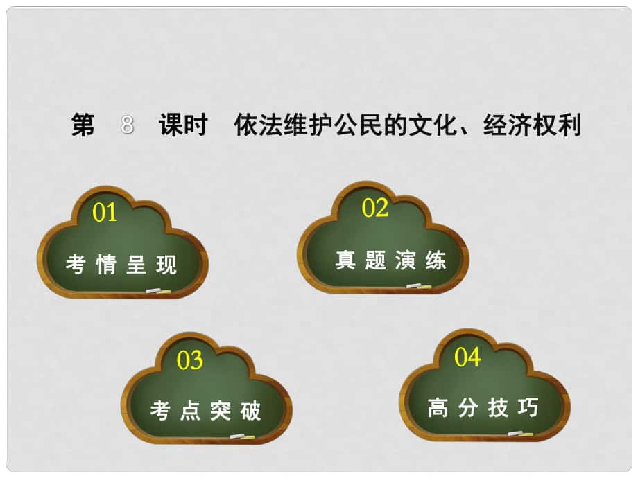 點(diǎn)撥中考河北省中考政治 教材考點(diǎn)提煉 第8課時(shí) 依法維護(hù)公民的文化、經(jīng)濟(jì)權(quán)利課件_第1頁(yè)