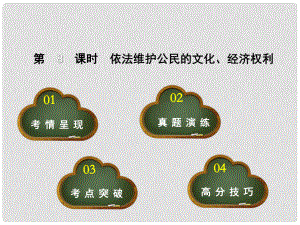 點撥中考河北省中考政治 教材考點提煉 第8課時 依法維護公民的文化、經(jīng)濟權(quán)利課件