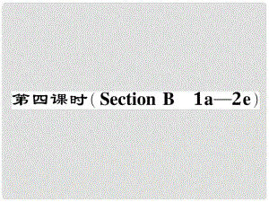 八年級(jí)英語下冊 Unit 10 I've had this bike for three years（第4課時(shí)）Section B（1a2e）作業(yè)課件 （新版）人教新目標(biāo)版