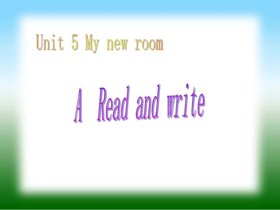 教版[pep]五上Unit5 My new roomppt課件_第1頁(yè)