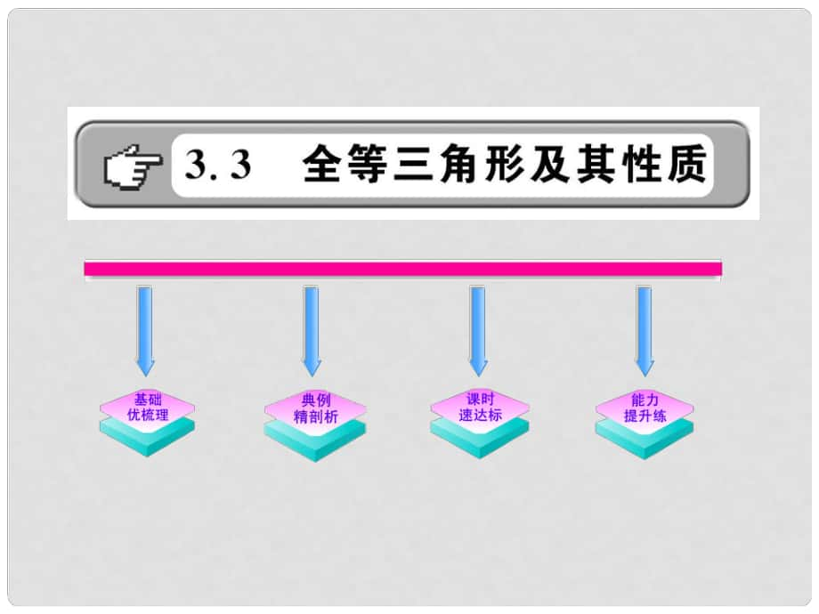 版八年級數(shù)學(xué)上冊 3.3《全等三角形及其性質(zhì)》課件 湘教版_第1頁