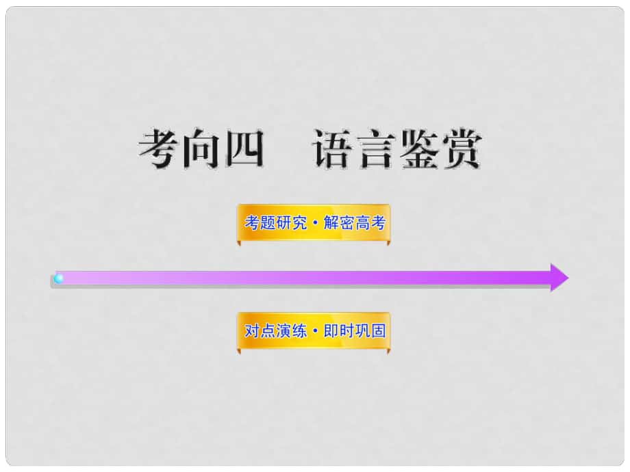 高中語文全程復習方略 3.2.2.4 語言鑒賞課件 新人教版 （湖南專用）_第1頁