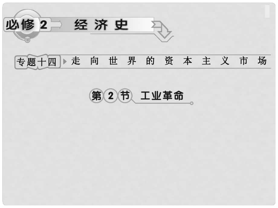 高考?xì)v史一輪復(fù)習(xí) 專題14 第2節(jié) 工業(yè)革命課件 人民版_第1頁(yè)