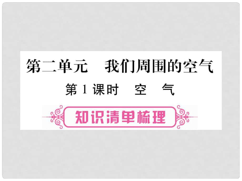 中考化学总复习 第1部分 教材系统复习 第2单元 我们周围的空气课件1_第1页