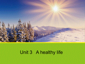 高中英语 Unit 3 A healthy life Using language 2课件 新人教版选修6