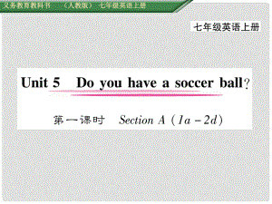 七年級(jí)英語上冊 Unit 5 Do you have a soccer ball（第1課時(shí)）Section A（1a2d）課件 （新版）人教新目標(biāo)版